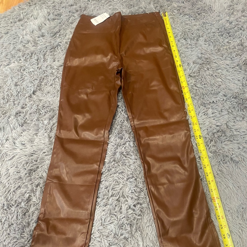 Vinyl faux, leather leggings